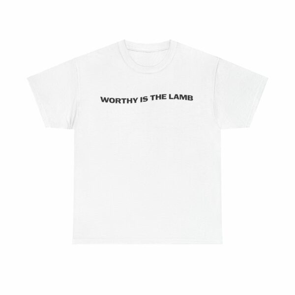 Unisex Tee - Worthy is the Lamb Design - Gildan 5000 - Image 2