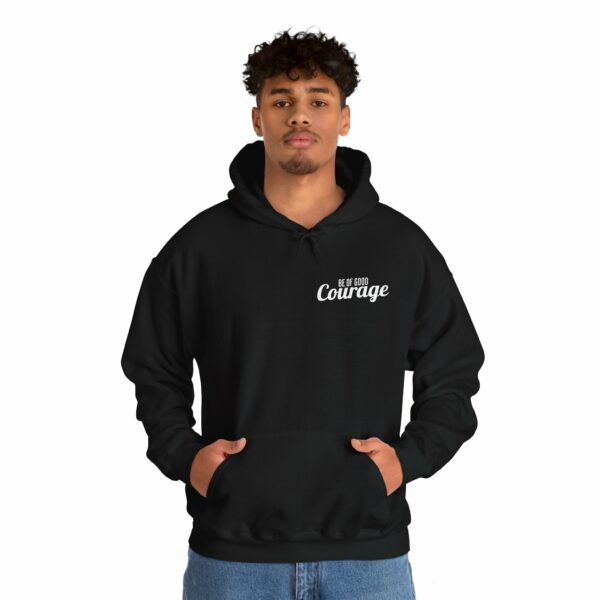 Be of Good Courage Left Chest Heavy Blend Hooded Sweatshirt - Image 6