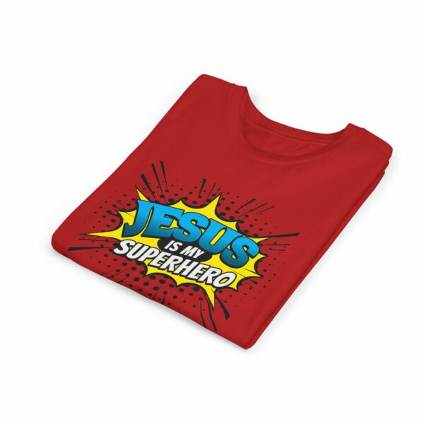 Youth T-Shirt -Jesus is my superhero t-shirt - Image 6