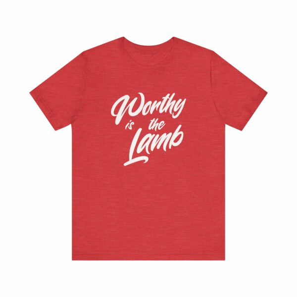 Unisex Tee - Worthy is the Lamb Design - Bella Canvas 3001 - Image 10