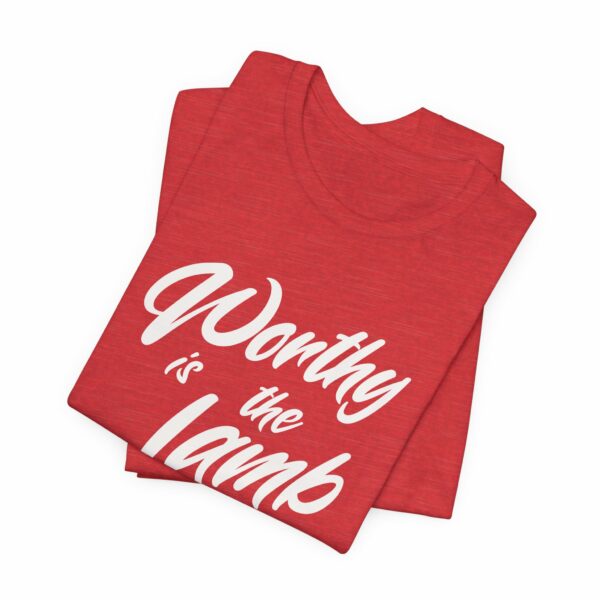 Unisex Tee - Worthy is the Lamb Design - Bella Canvas 3001 - Image 12