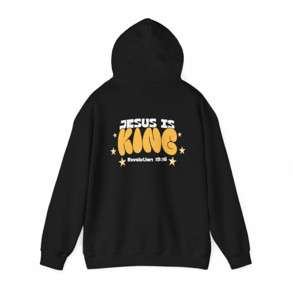 Gildan 18500 Hoodie – "Jesus is King" with "Revelation 19:16" – Faith-Inspired Comfort - Image 11